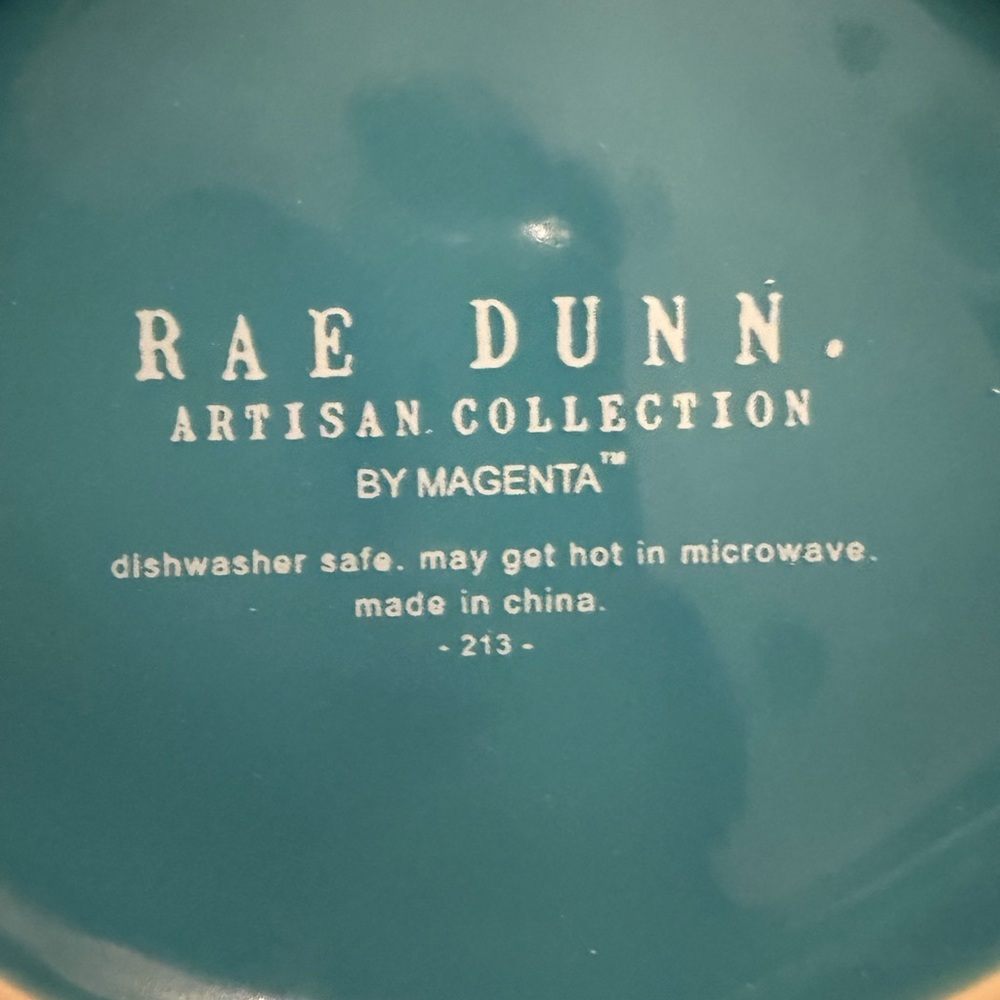 Rae Dunn Teal Artisan Bowl - Picture 5 of 7